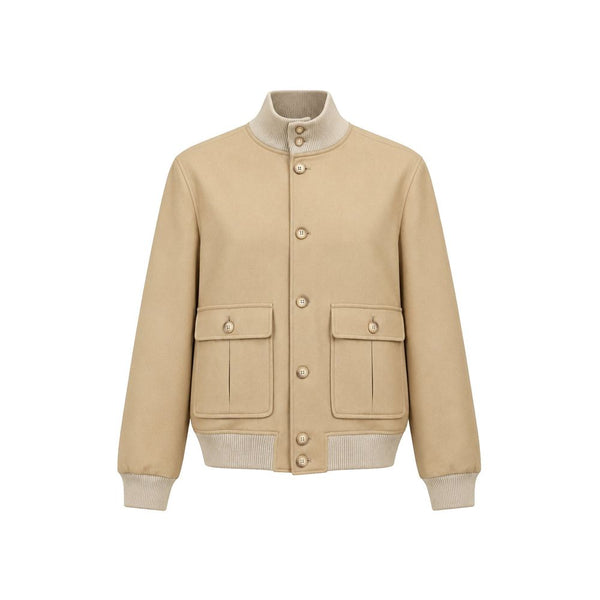 Autore Beige Virgin Wool Bomber