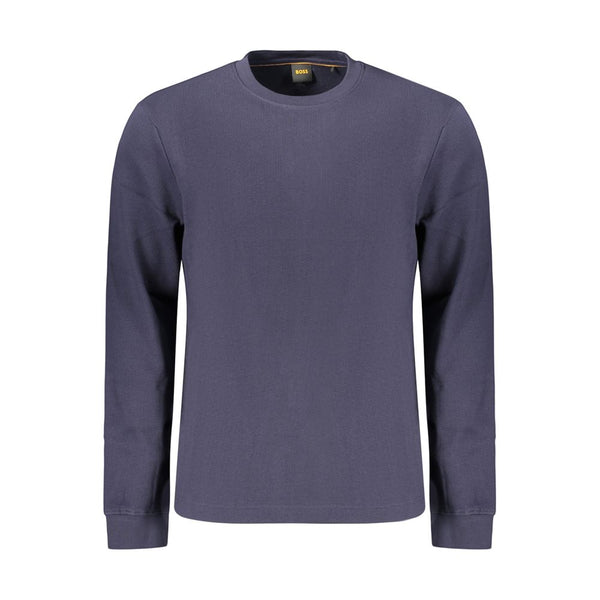 Hugo Boss Blue Cotton Mens Shirt