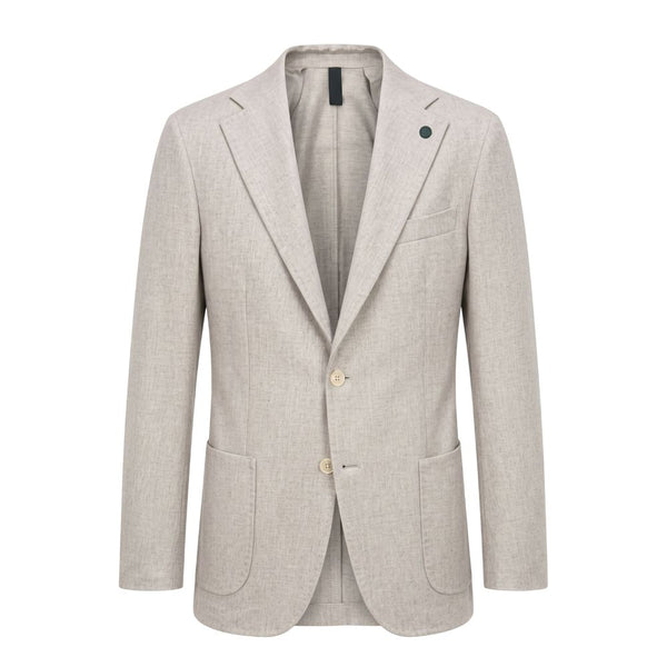 Roberto Pepe Luxury Grey Wool Men Jacket