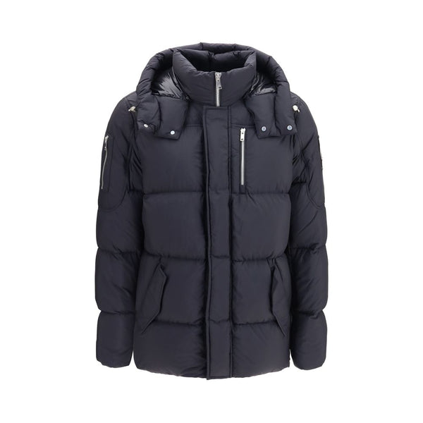 Moose Knuckles Black Nylon Full-Length Jacket