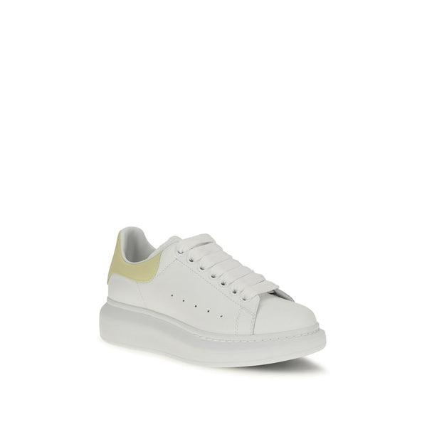 Alexander McQueen White Calf Leather Bos Taurus Chunky Sneakers