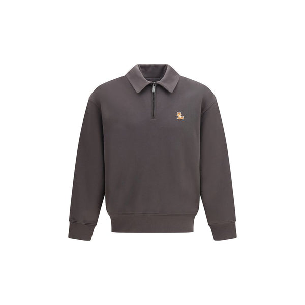 Maison Kitsuné Gray Organic Cotton Sweatshirt