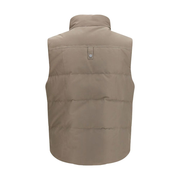 Moose Knuckles Beige Cotton Sleeveless Jacket