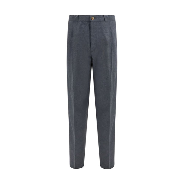 Brunello Cucinelli Gray Wool Oves Aries Dress Pants