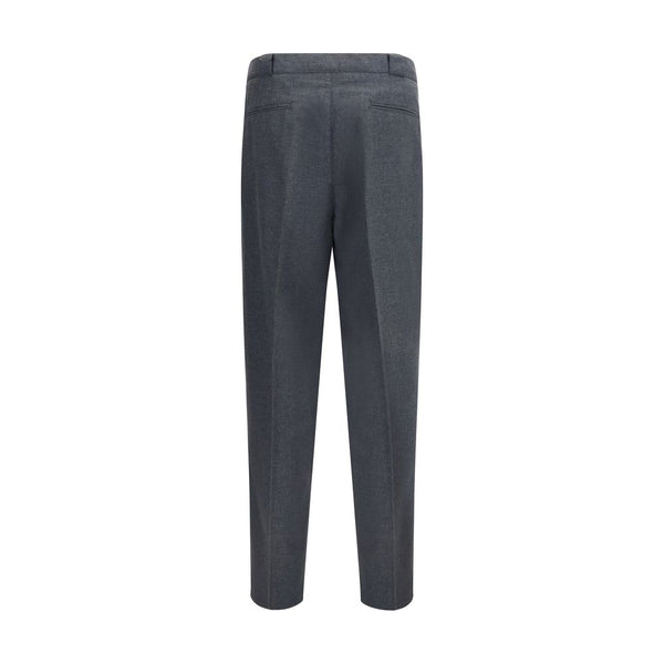 Brunello Cucinelli Gray Wool Oves Aries Dress Pants
