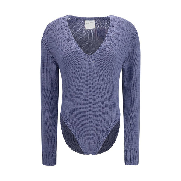Forte_Forte Purple Wool Oves Aries Bodysuit