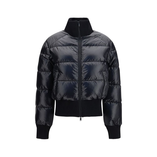 Moose Knuckles Black Nylon Full-Length Jacket
