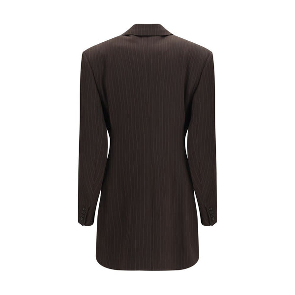 Saint Laurent Brown Wool Oves Aries Full-Length Jacket