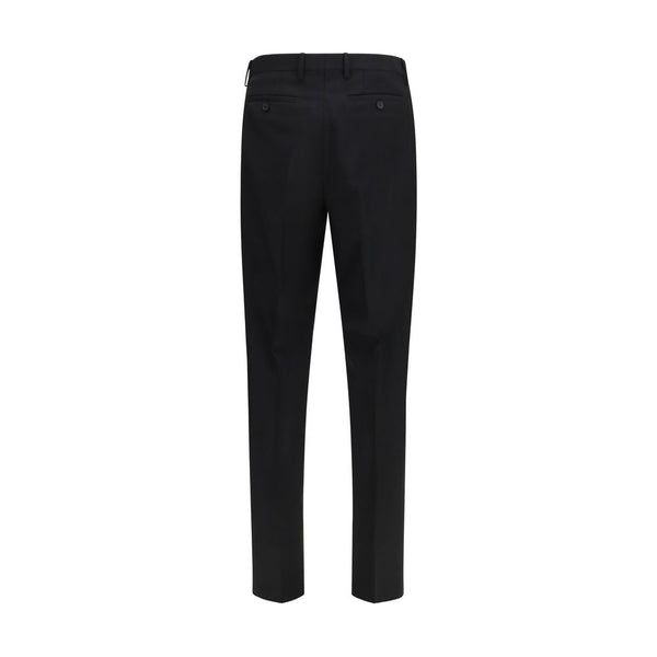Fendi Black Mohair Dress Pants