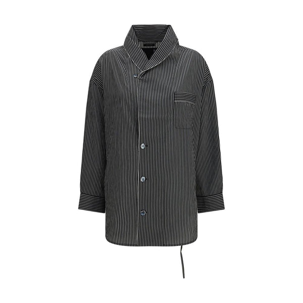 R13 Black Viscose Pattern Shirt