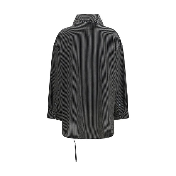 R13 Black Viscose Pattern Shirt