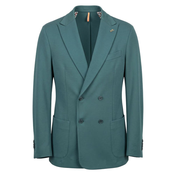 Roberto Pepe Luxury Green Viscose Men Jacket