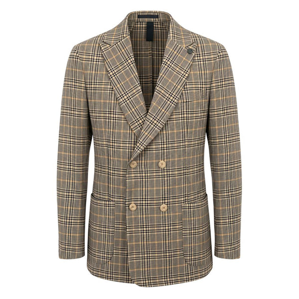 Roberto Pepe Luxury Yellow Wool Men Jacket