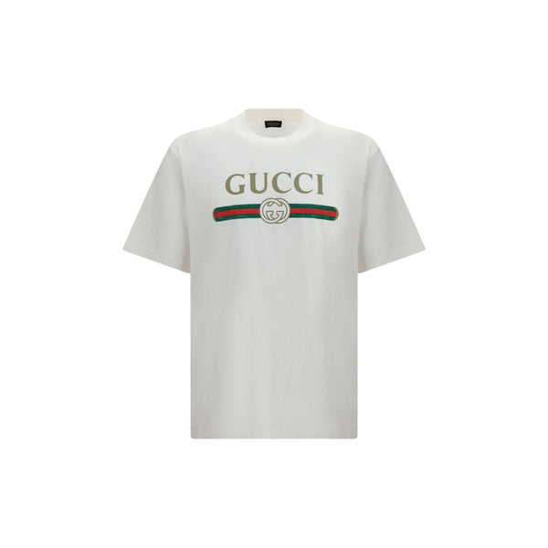 Gucci White Cotton T-Shirt