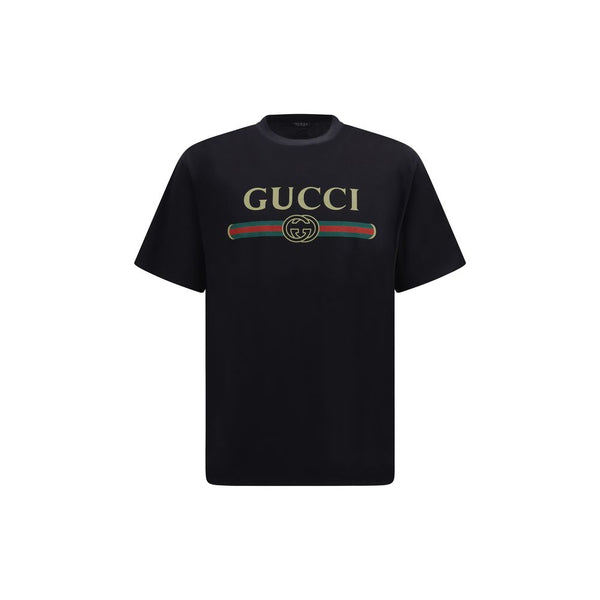 Gucci Black Cotton T-Shirt