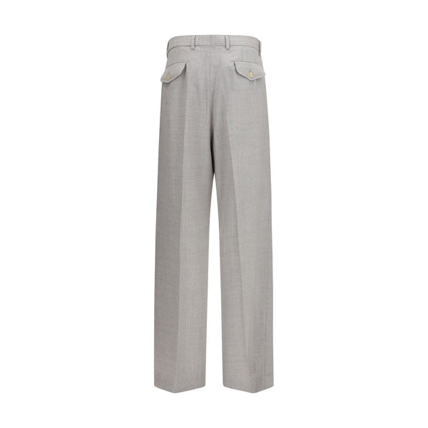 Laneus Gray Wool Oves Aries Casual Pants