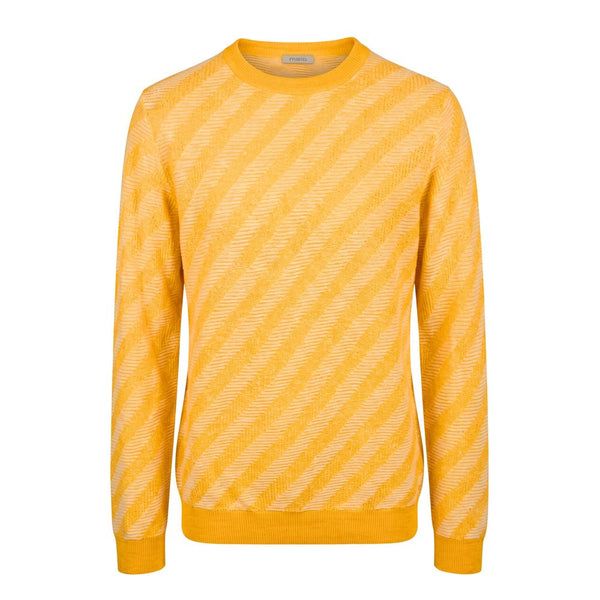 Malo Orange Linen Men Sweater