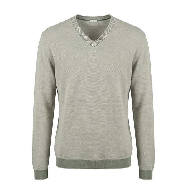 Malo Green Cotton Men Sweater