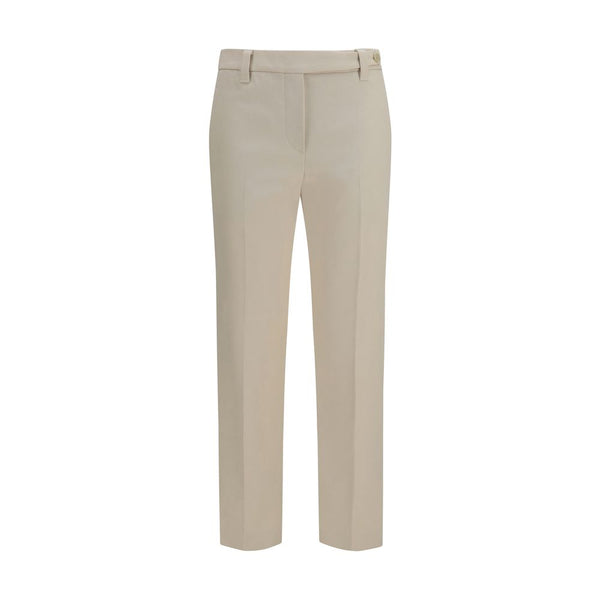 Brunello Cucinelli Beige Cotton Dress Pants