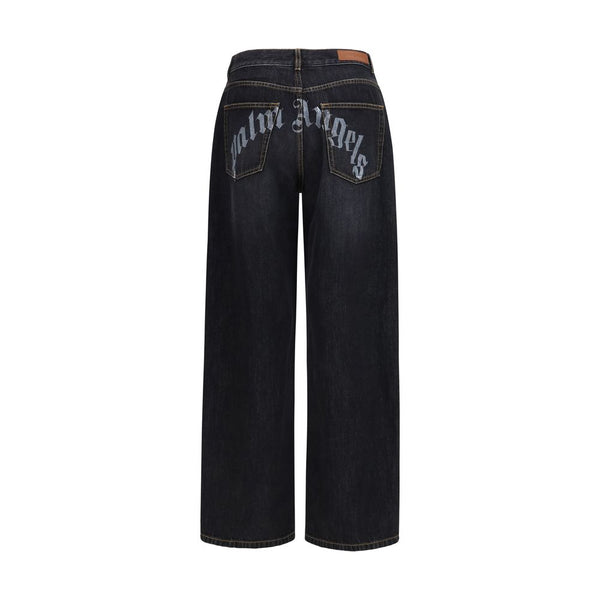 Palm Angels Black Cotton Jeans Denim