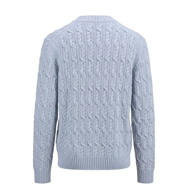 Malo Light Blue Wool Men Sweater