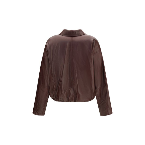 Brunello Cucinelli Bordeaux Lamb Ovis Aries Bomber