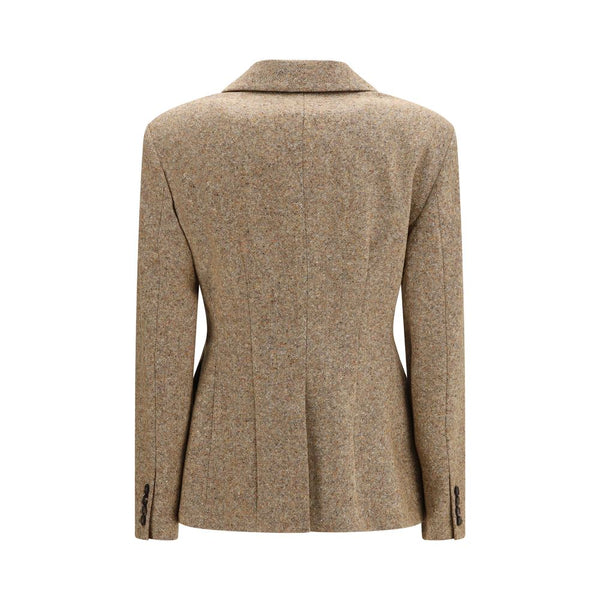 Brunello Cucinelli Beige Wool Oves Aries Full-Length Jacket