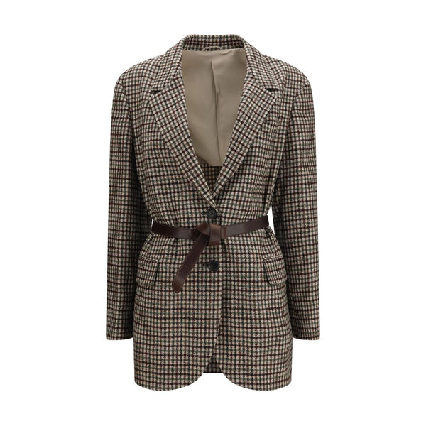 Brunello Cucinelli Beige Wool Oves Aries Blazer