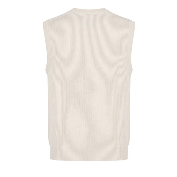 Malo White Wool Men Sweater