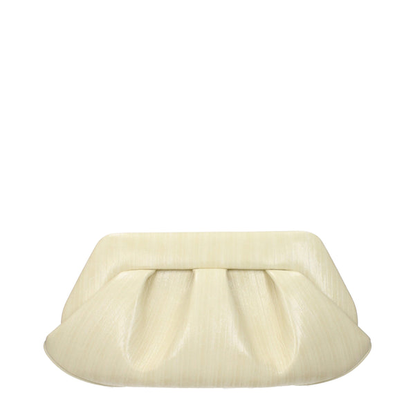 THEMOIRè Beige Leather Clutch Bag