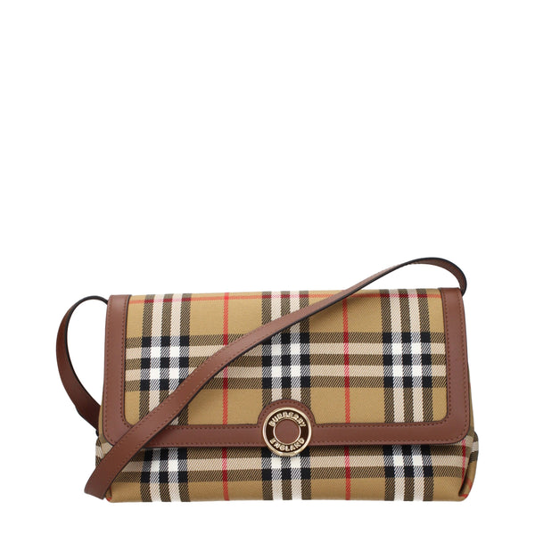 Burberry Beige Fabric Crossbody Bag