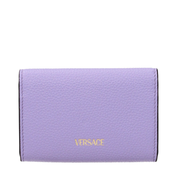 Versace Purple Leather Wallet