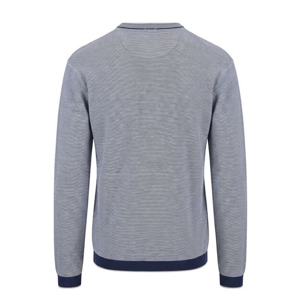 Malo Blue Cotton Men Sweater