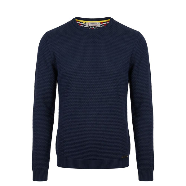 Roberto Pepe Luxury Blue Cotton Men's Sweater
