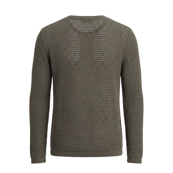 Roberto Pepe Luxury Green Cotton Men Sweater