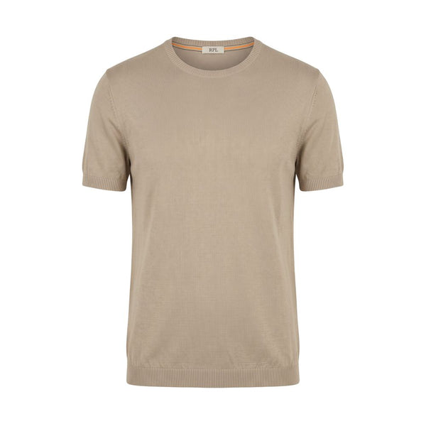 Roberto Pepe Luxury Beige Cotton Men Sweater