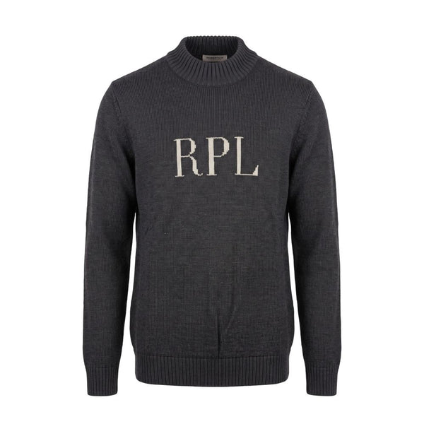 Roberto Pepe Luxury Grey Wool Men Sweater