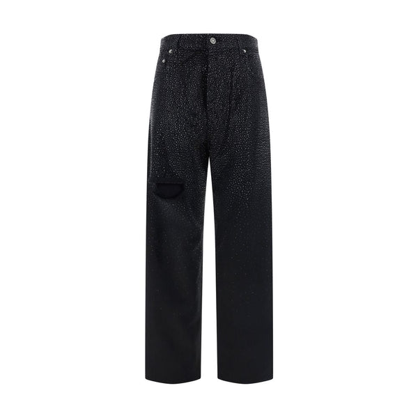 Golden Goose Black Cotton Casual Pants