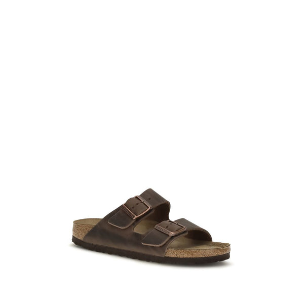 BIRKENSTOCK 1774 Brown Nubuc Leather Flat Sandals