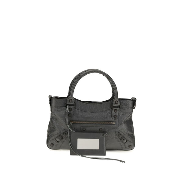 Balenciaga Gray Lamb Ovis Aries Shoulder Bag