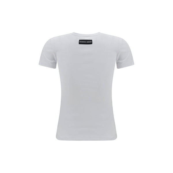 Marine Serre White Cotton T-Shirt
