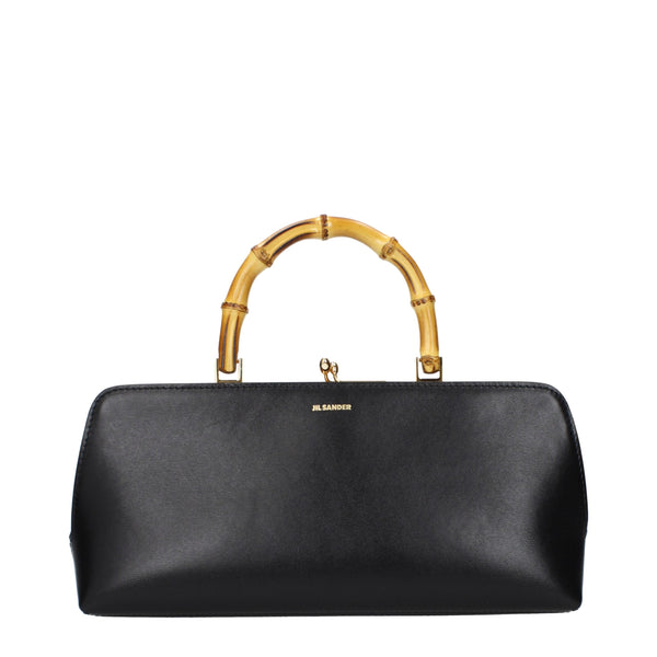 Jil Sander Black Leather Handbag