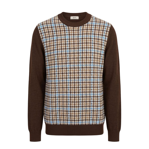 Roberto Pepe Luxury Brown Wool Men Sweater