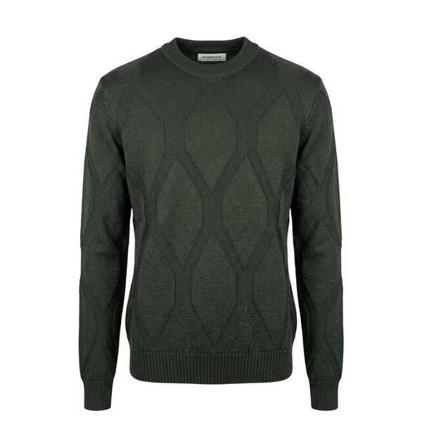 Roberto Pepe Luxury Green Wool Men's Sweater