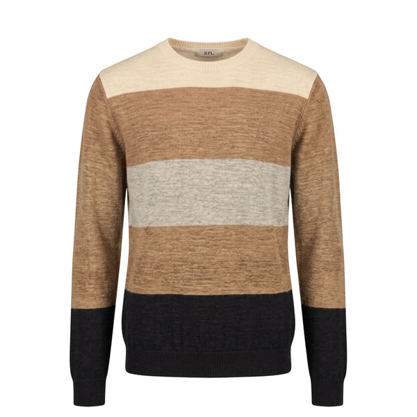 Roberto Pepe Luxury Beige Wool Men Sweater