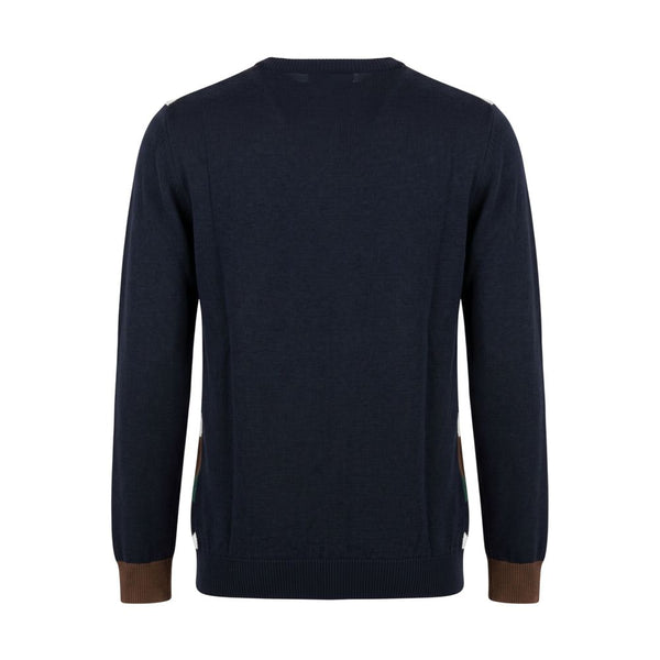 Roberto Pepe Luxury Blue Wool Men's Sweater