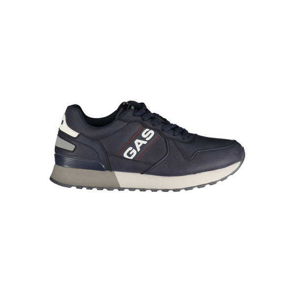 Gas Blue Polyurethane Men's Sneaker