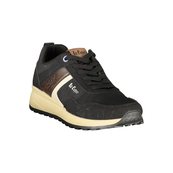 LEE COOPER Black Polyurethane Men's Sneaker