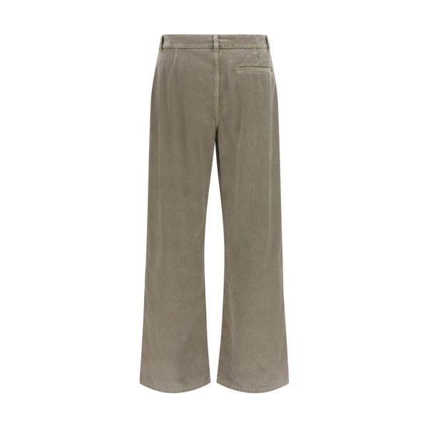 The Row Gray Cotton Casual Pants