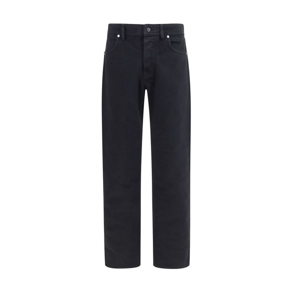 Stone Island Black Cotton Straight-Leg Jeans